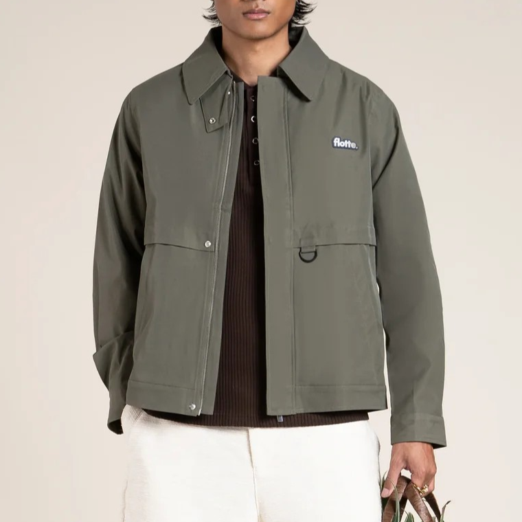 1FL0401-008 [FLOTTE] Ambroise - Waterproof Jacket Khaki #26001 (EU)