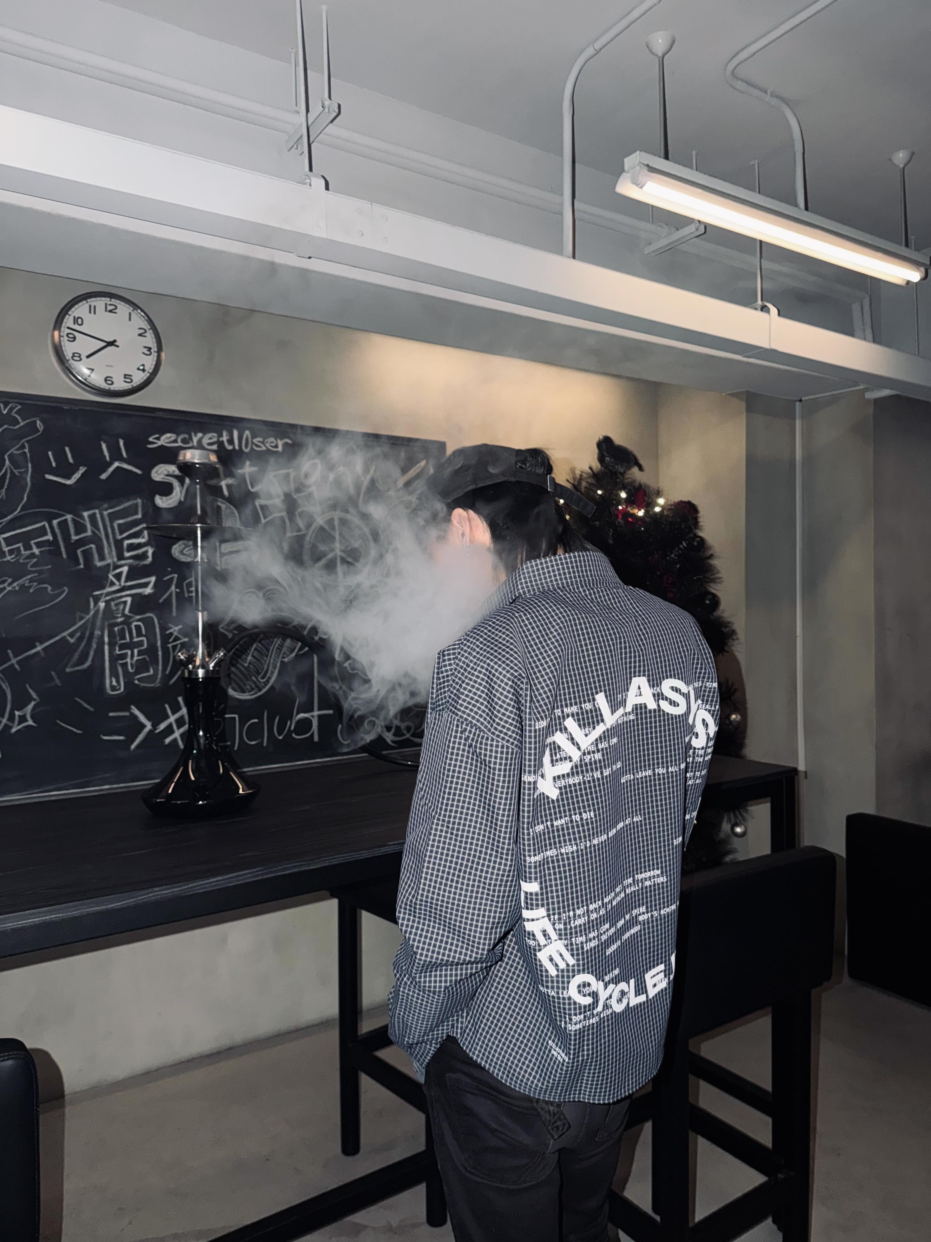 Fashion Killia LCI CHECKER BOXY SHIRT 細小 格紋 襯衫