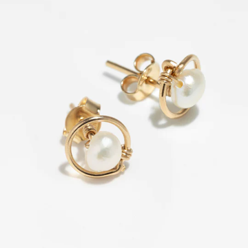 1YA0326-364 [YAY PARIS] Iris Chips 750‰ Gold Cultured Pearl #300emiriJ01 (EU)