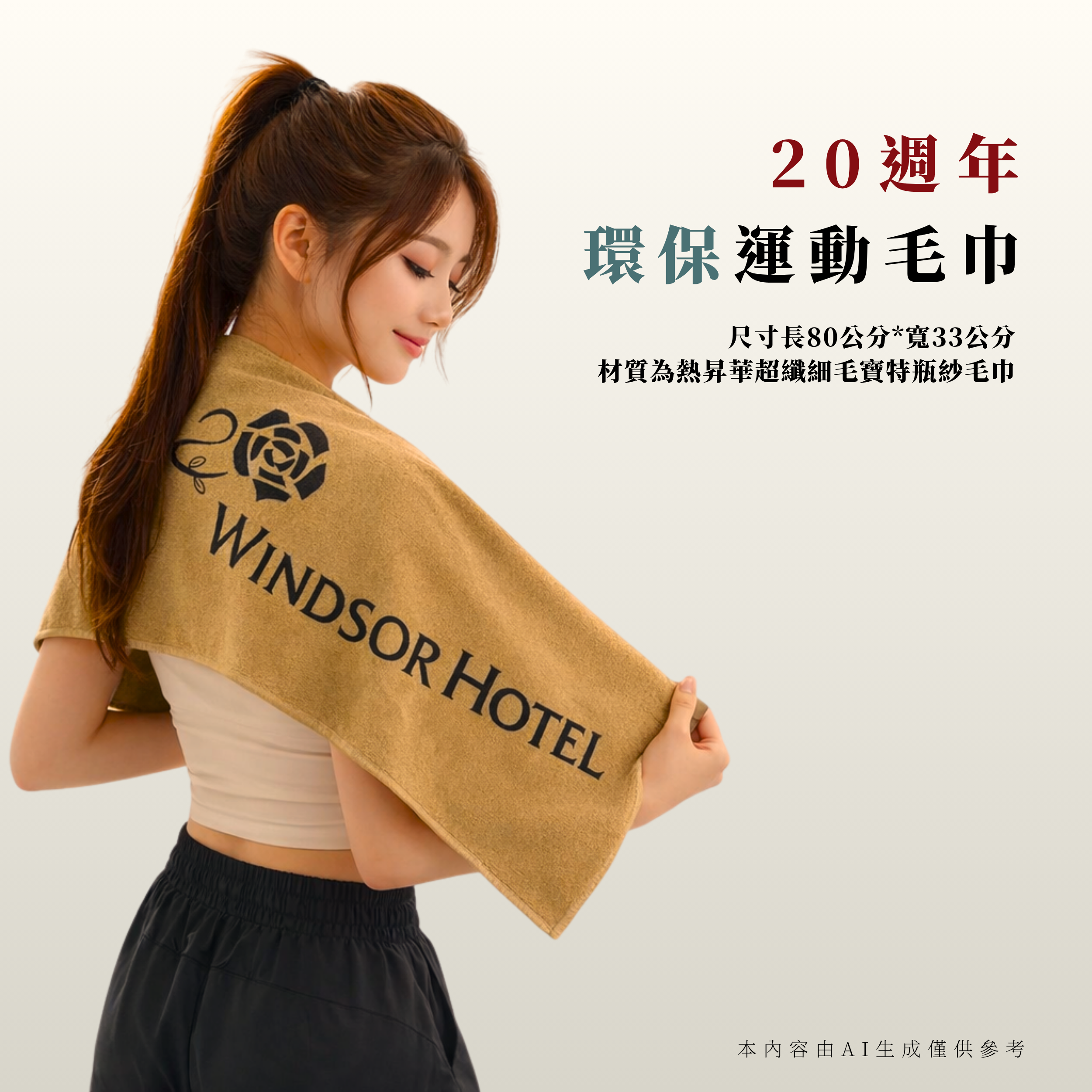 20週年環保運動毛巾