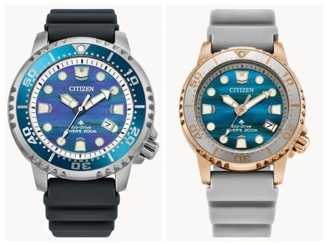 行貨 星辰 Citizen Promaste BN0167-09W 44mm Diameter stainless steel case  ,EO2023-00W Rose gold toned 36.5mm , Eco-Drive Limited Edition Diver Watch 光動能限量版潛水錶