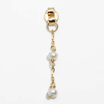 1YA0326-365 [YAY PARIS] Adélie Earring Back 18K Gold Cultured Pearl #350fradeJ01 (EU)
