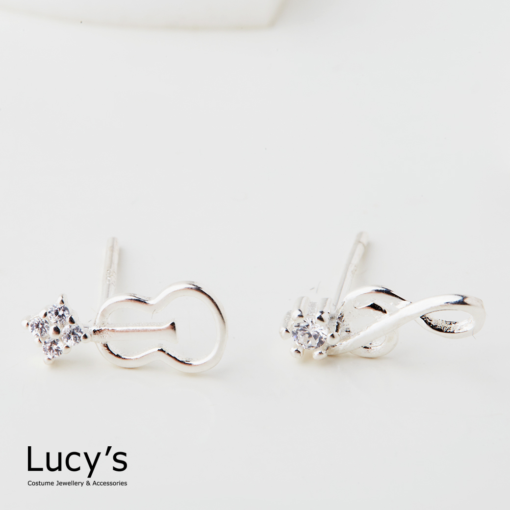 925純銀 星光奏樂 耳環 (126490)