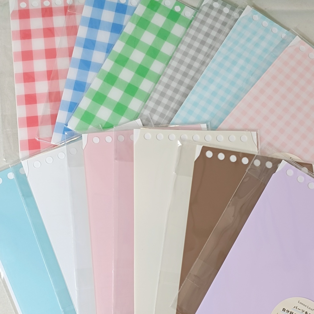 日本Maruman．Loose Leaf 9孔活頁封面 素色/格紋 共12款