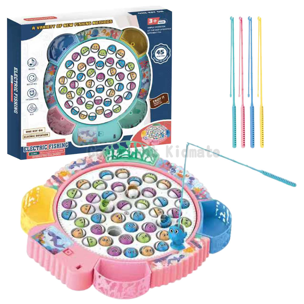 《 KIDMATE 》 音樂電動釣魚盤(混色)