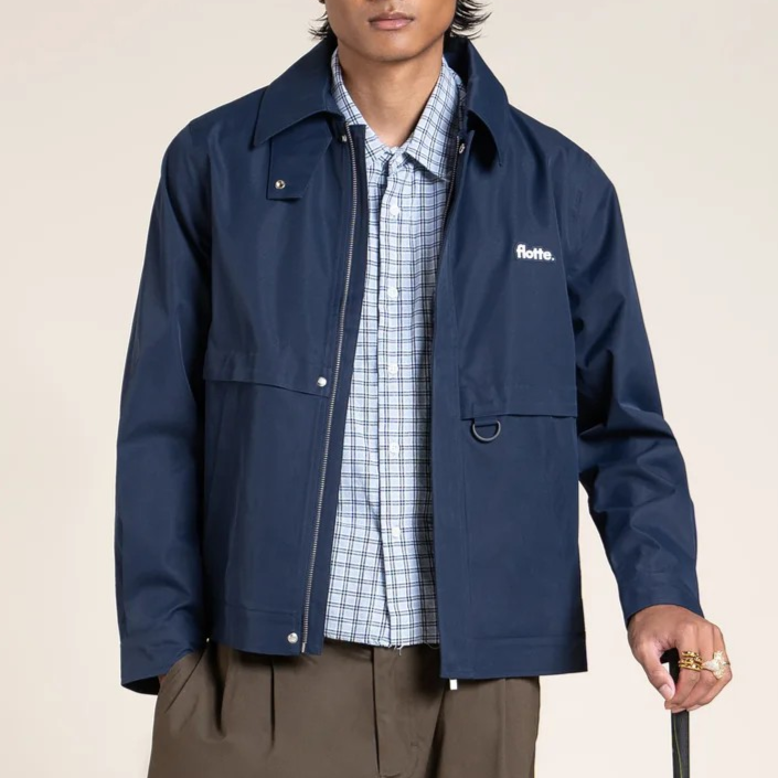 1FL0401-011 [FLOTTE] Ambroise - Waterproof Jacket Indigo #26001 (EU)