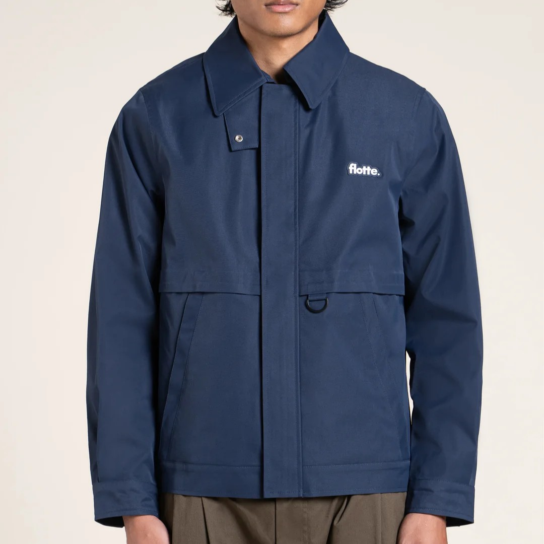 1FL0401-011 [FLOTTE] Ambroise - Waterproof Jacket Indigo #26001 (EU)