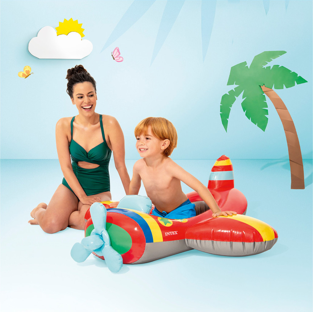 泳池巡遊者充氣泳圈水泡 - 紅