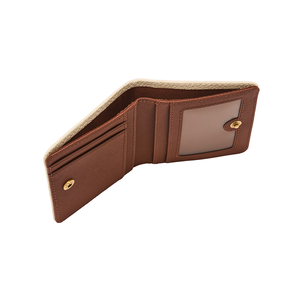 Madison 真皮氣質花紋 短夾-白色 SWL2916111