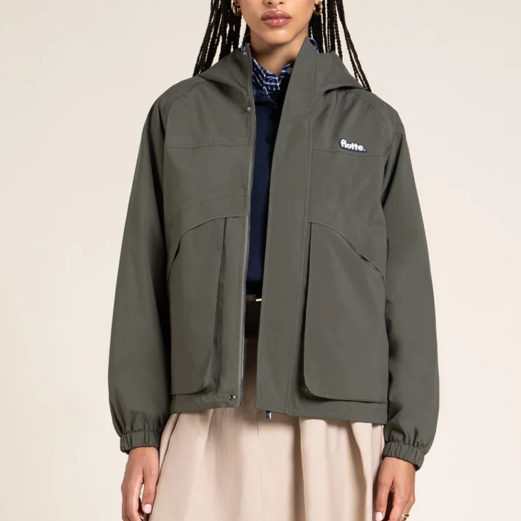 1FL0401-012 [FLOTTE] Breguet - Waterproof Jacket Khaki #26024 (EU)