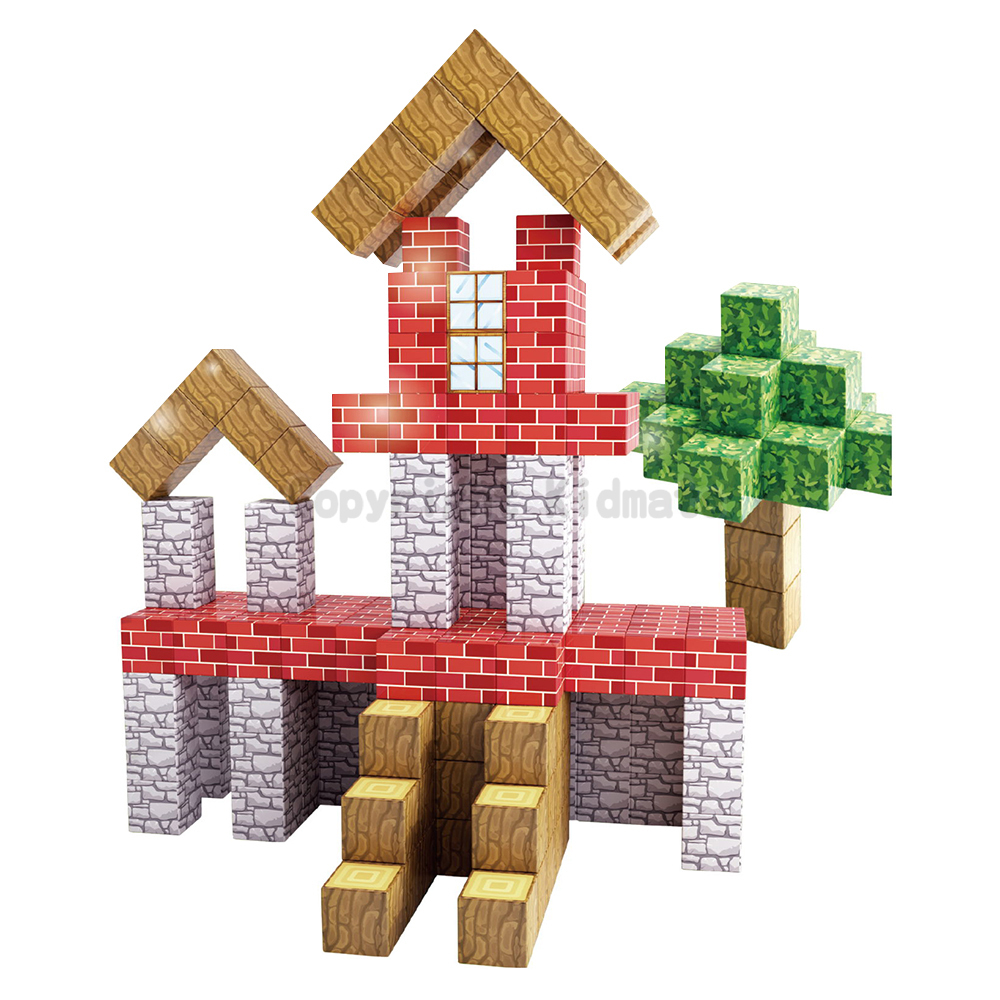 《 KIDMATE 》 2.5cm磁力塊場景組-城市100pcs