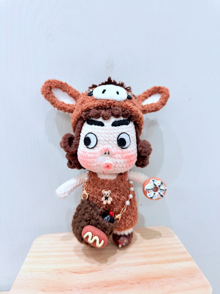 預購028-馬年造型醜娃吊飾『約16cm』『預購時間45-90天』