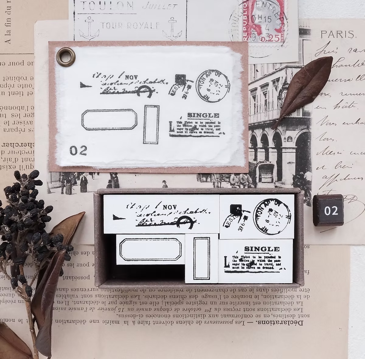 文具人格｜框印章 三款可選