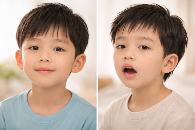 鼻呼吸與口呼吸的臉型分別