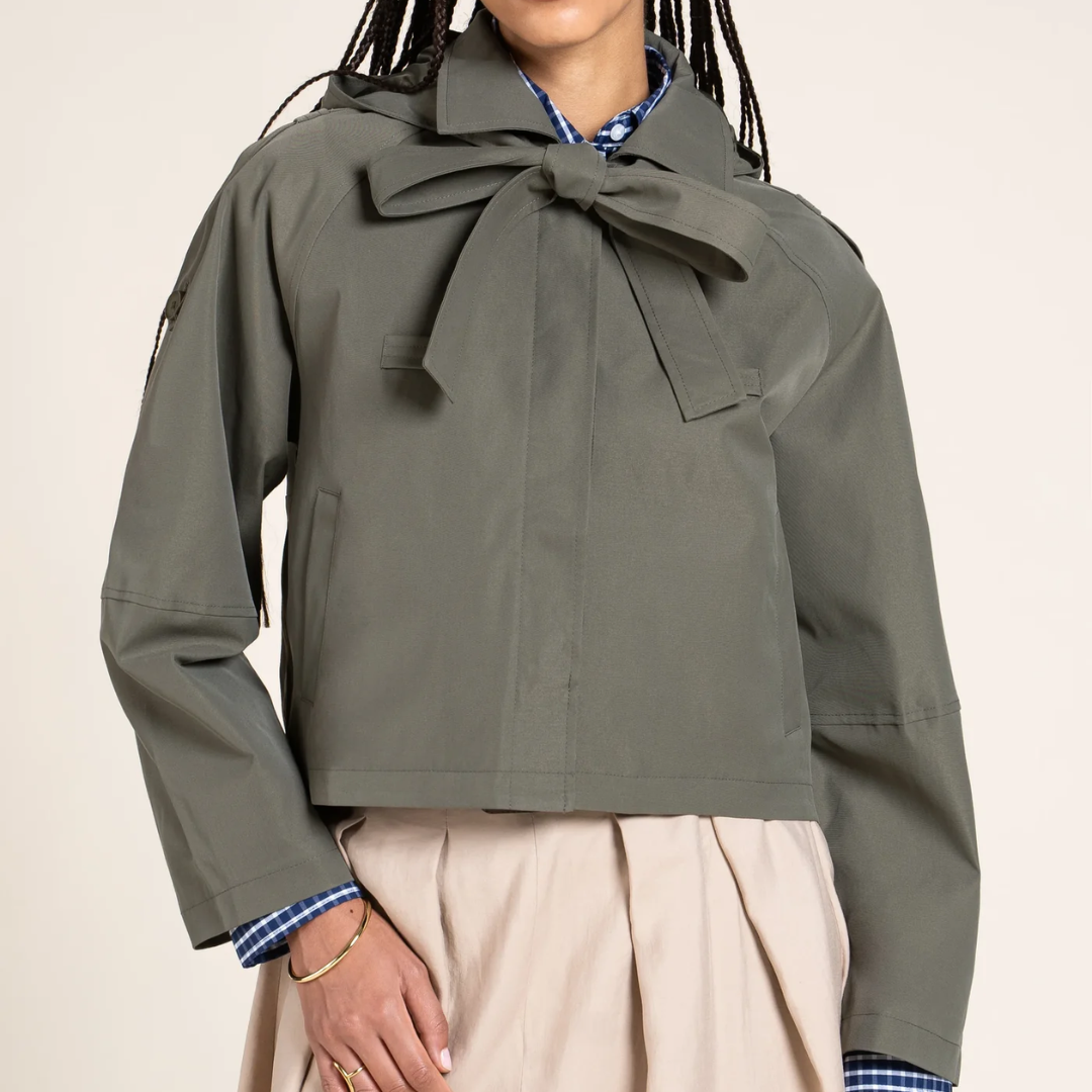 1FL0401-044 [FLOTTE] Tuileries - Trenchcoat Short Kaki #25032 (EU)