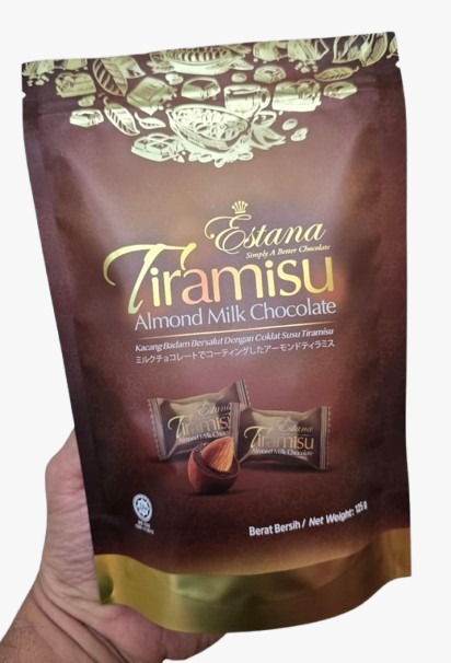 Estana Tiramisu Almond Milk Chocolate 125g