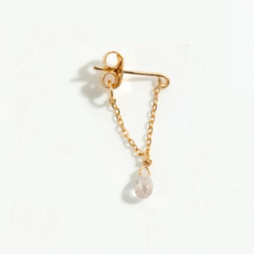 1YA0326-373 [YAY PARIS] Mia Earring 18K Gold Light Pink Sapphire#302pdesJ123 (EU)