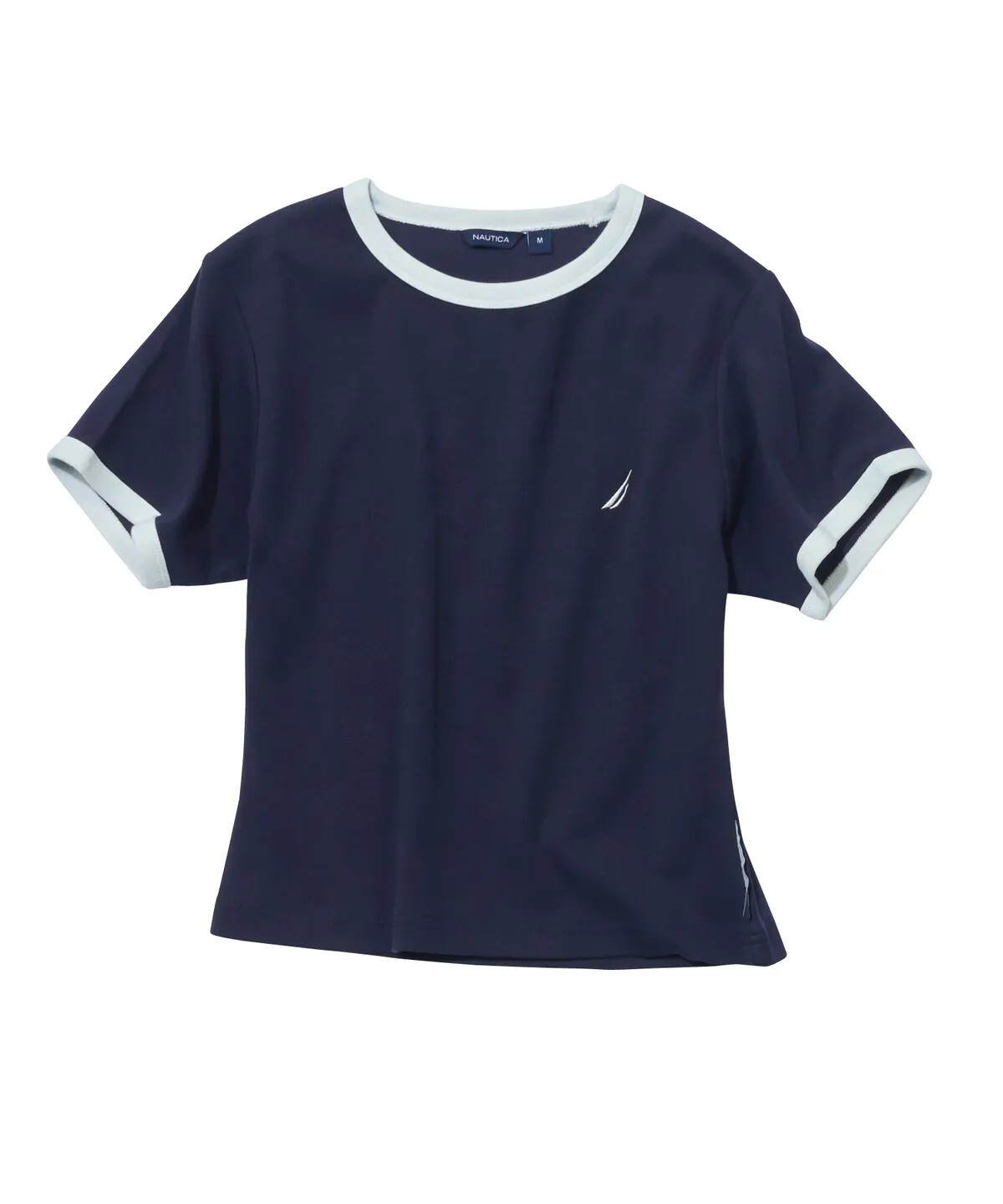 【OWN】Nautica 短袖 上衣 短版 百搭 春夏 短踢 女款 深藍 白色 天藍色 NTS3995