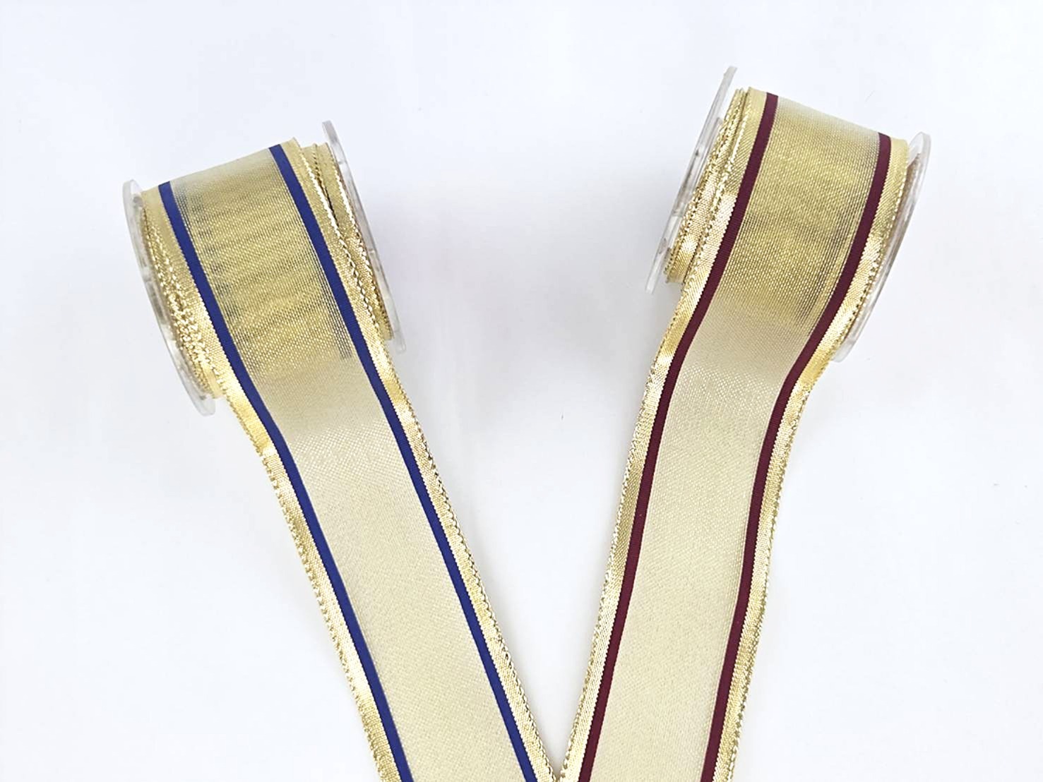 雙彩線金屬緞帶/塑形鐵絲