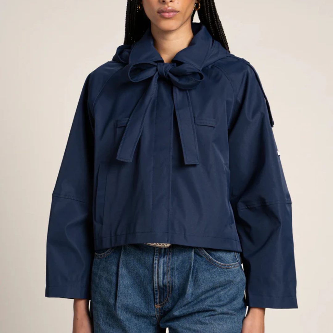 1FL0401-046 [FLOTTE] Tuileries - Trenchcoat Short Indigo #25032 (EU)