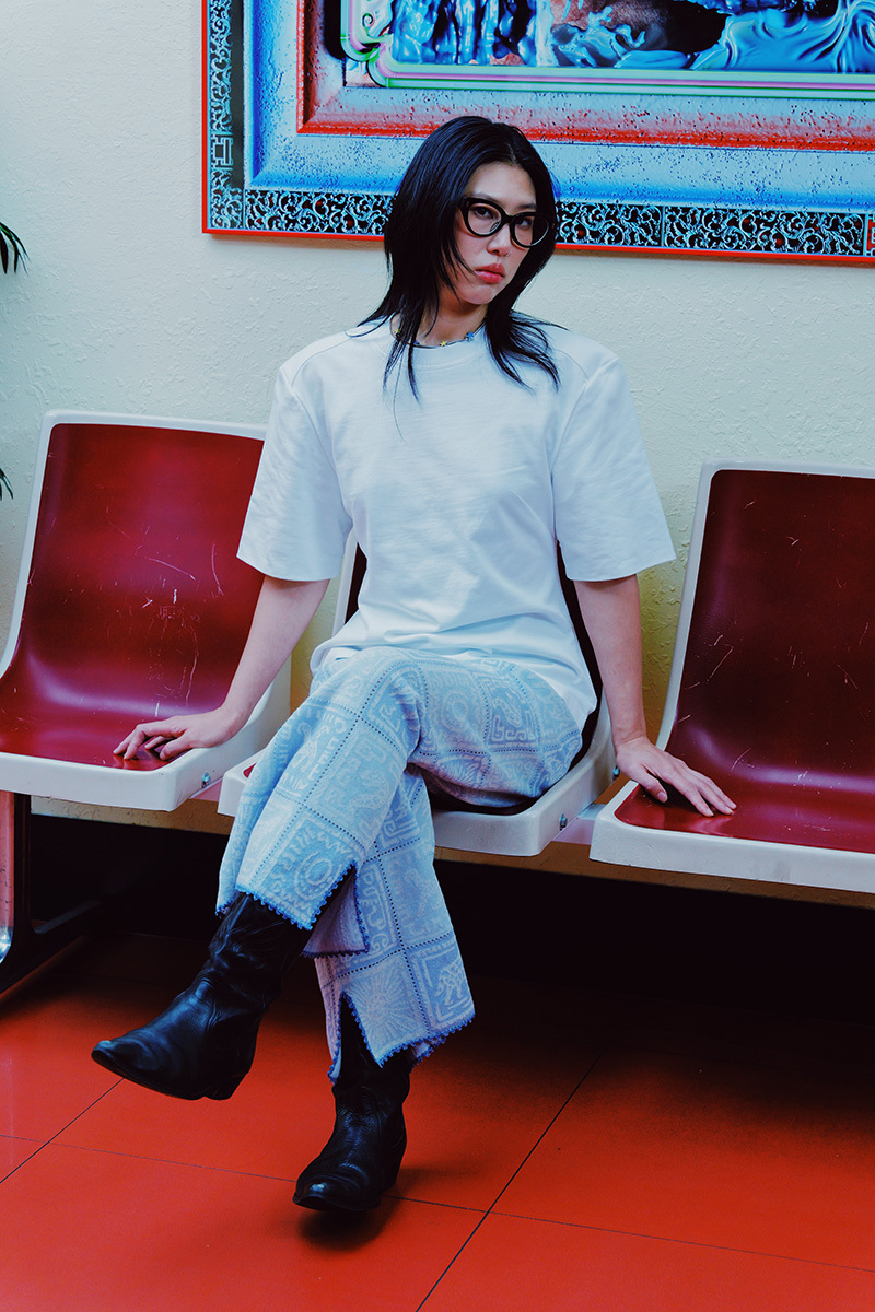 Andes Pattern Knit Trousers
