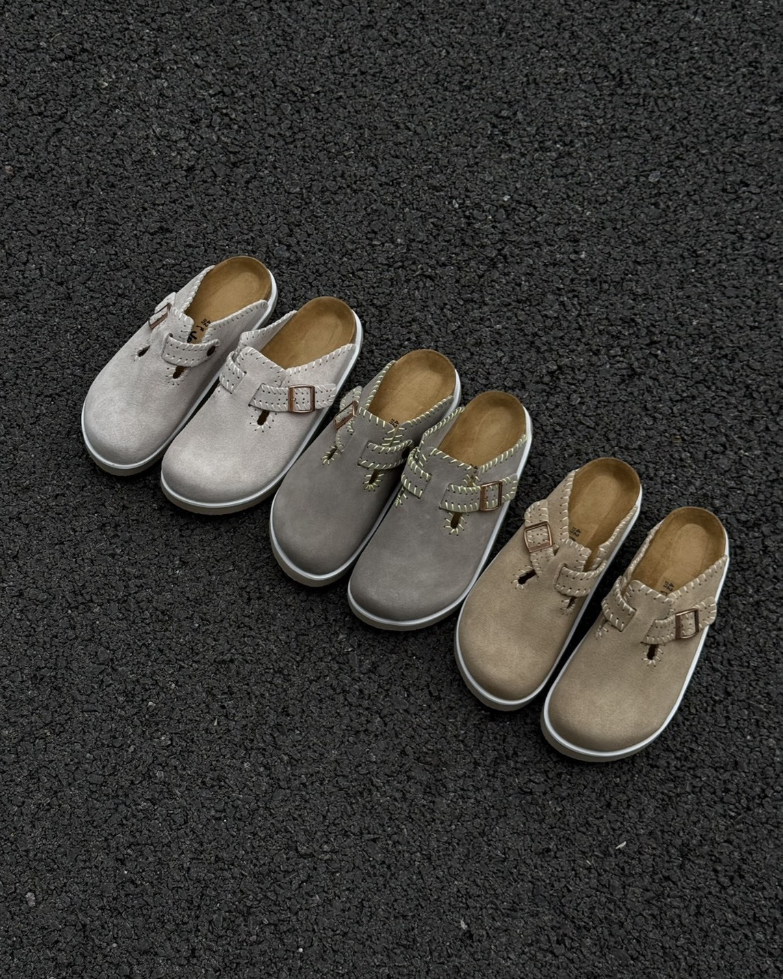 <全網最低>JEEP 吉普 勃肯 拖鞋 懶人鞋 外縫線 增高 麂皮 3色