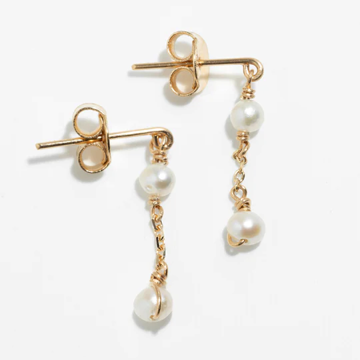 1YA0326-377 [YAY PARIS] Adélie Chips 750‰ Gold Cultured Pearl #300fradeJ01 (EU)