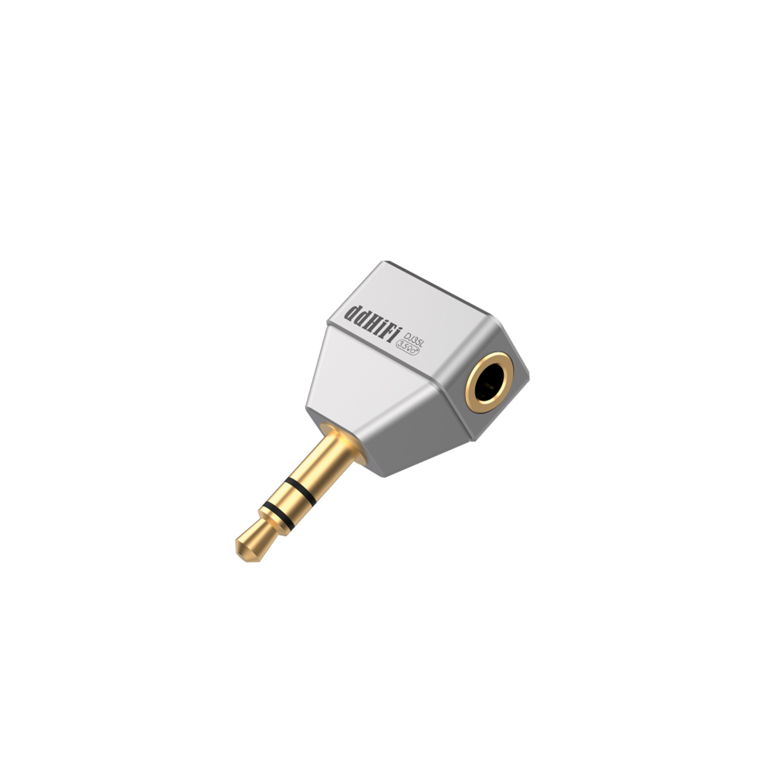 ddHiFi DJ35L 3.5母轉3.5公轉彎插頭