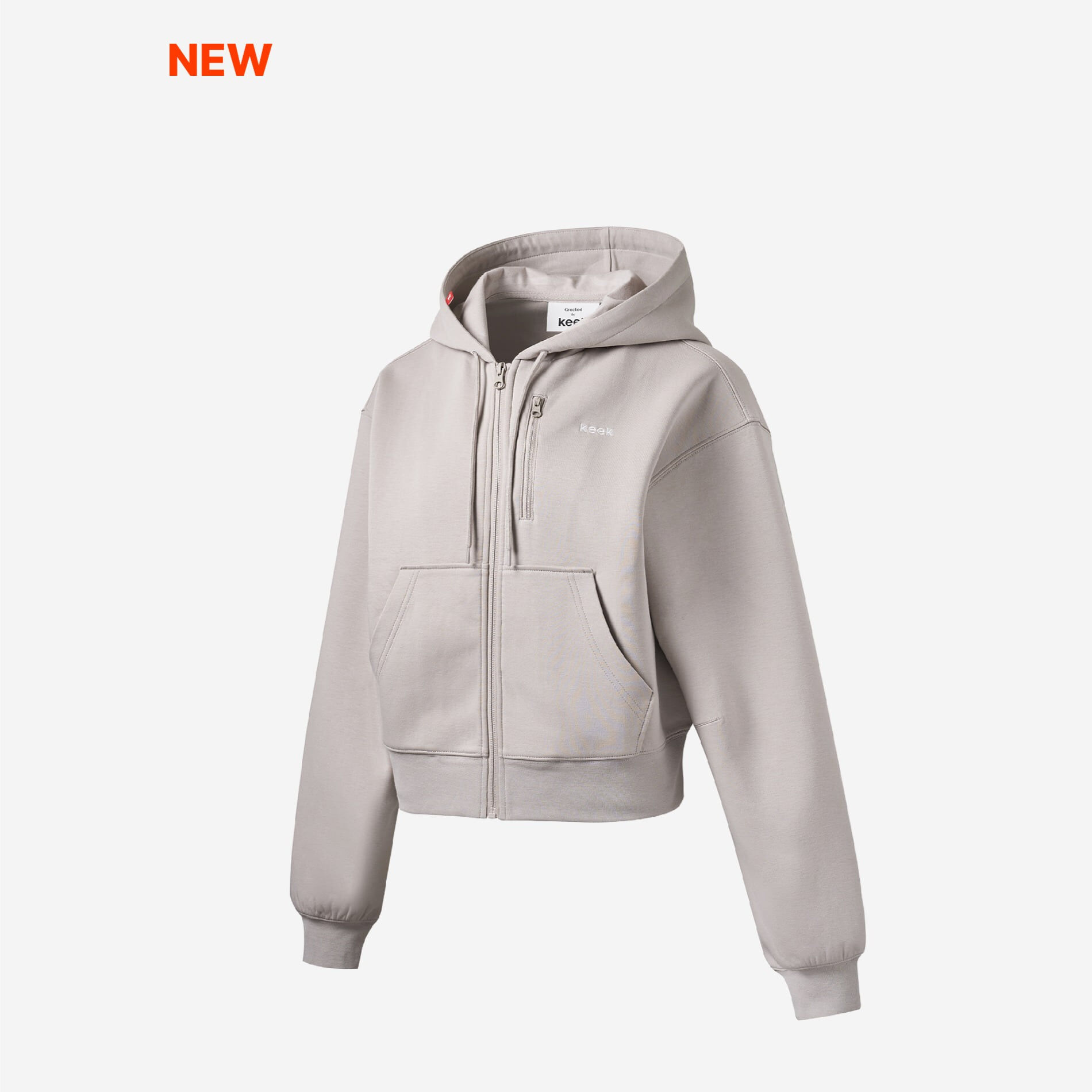 KEEK｜Pillowdy Logo Hoodie V3 女裝短版（低領）