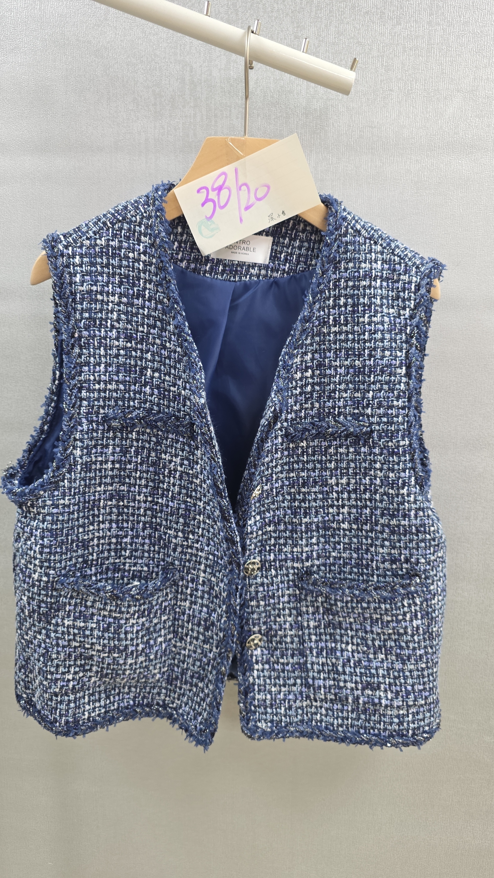 CF8104 背心外套 胸38 長20