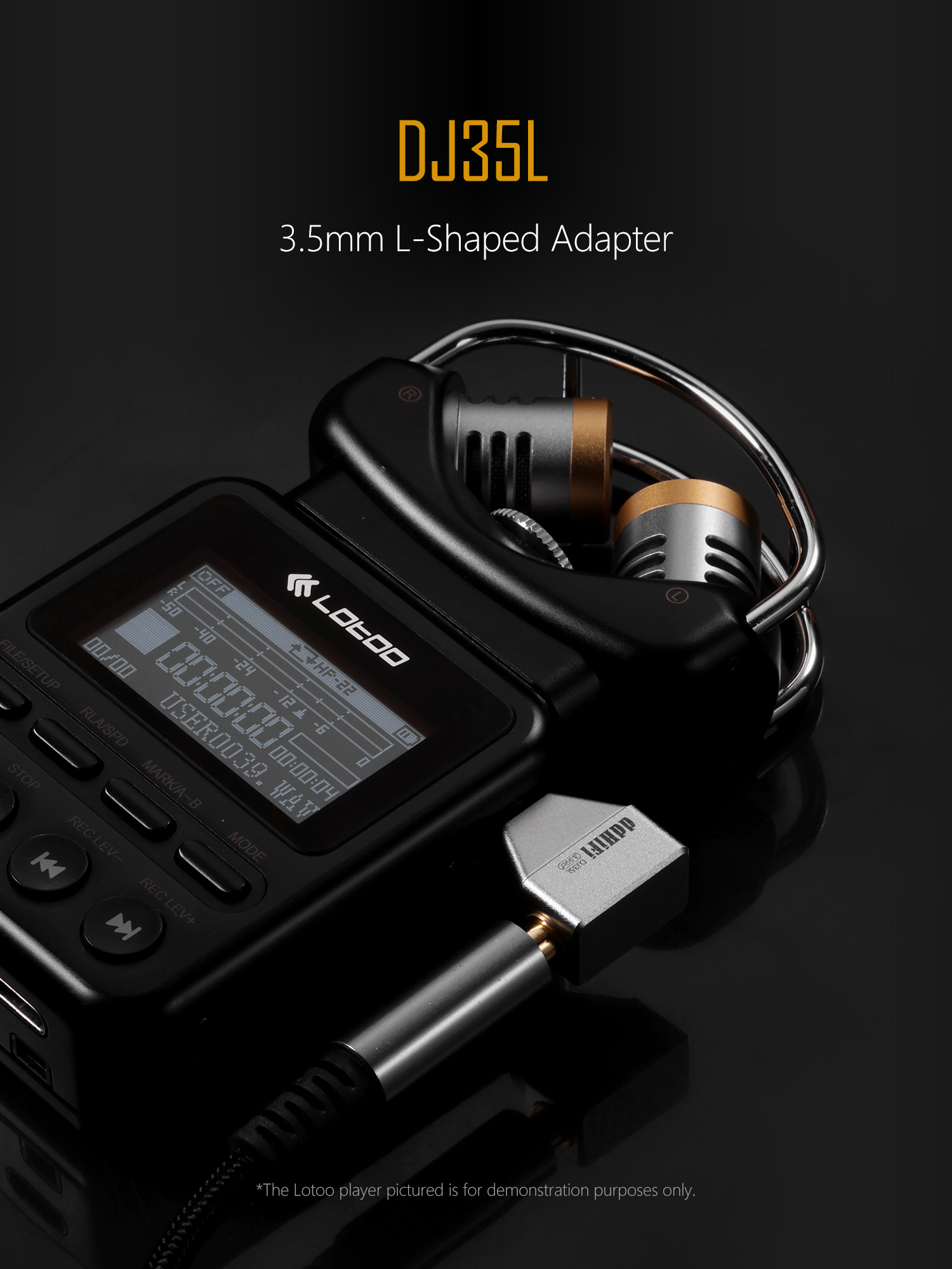 ddHiFi DJ35L 3.5母轉3.5公轉彎插頭