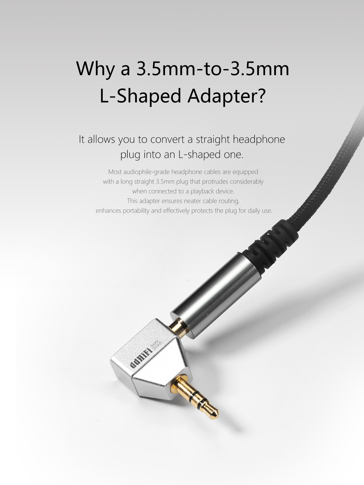 ddHiFi DJ35L 3.5母轉3.5公轉彎插頭