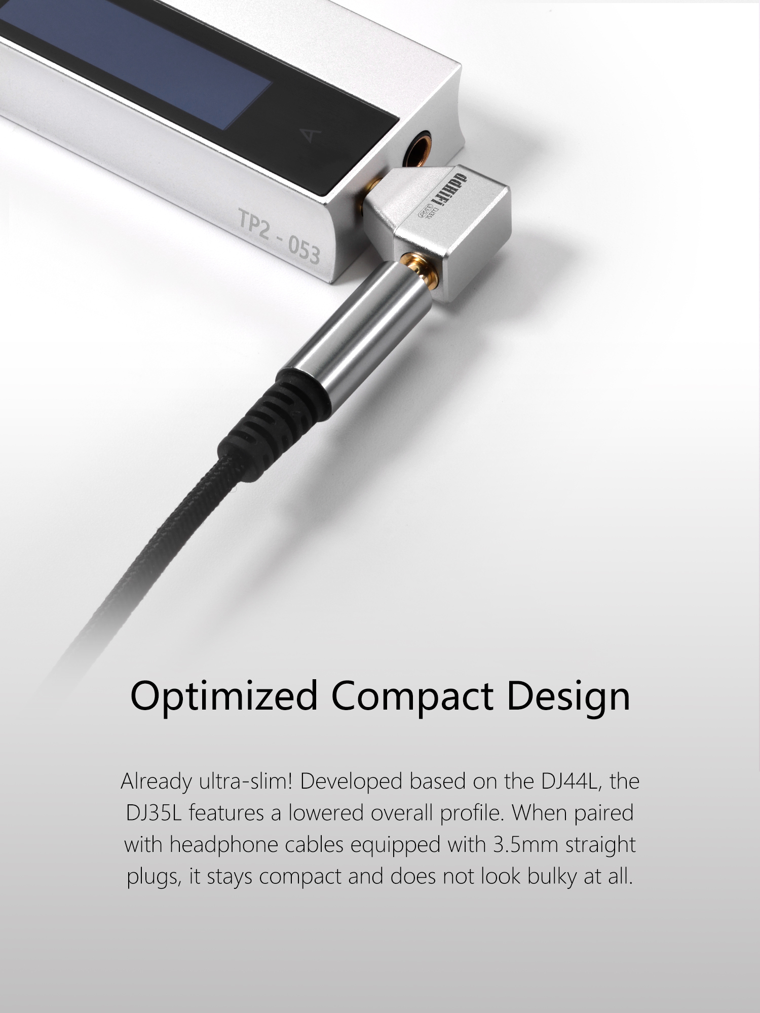 ddHiFi DJ35L 3.5母轉3.5公轉彎插頭