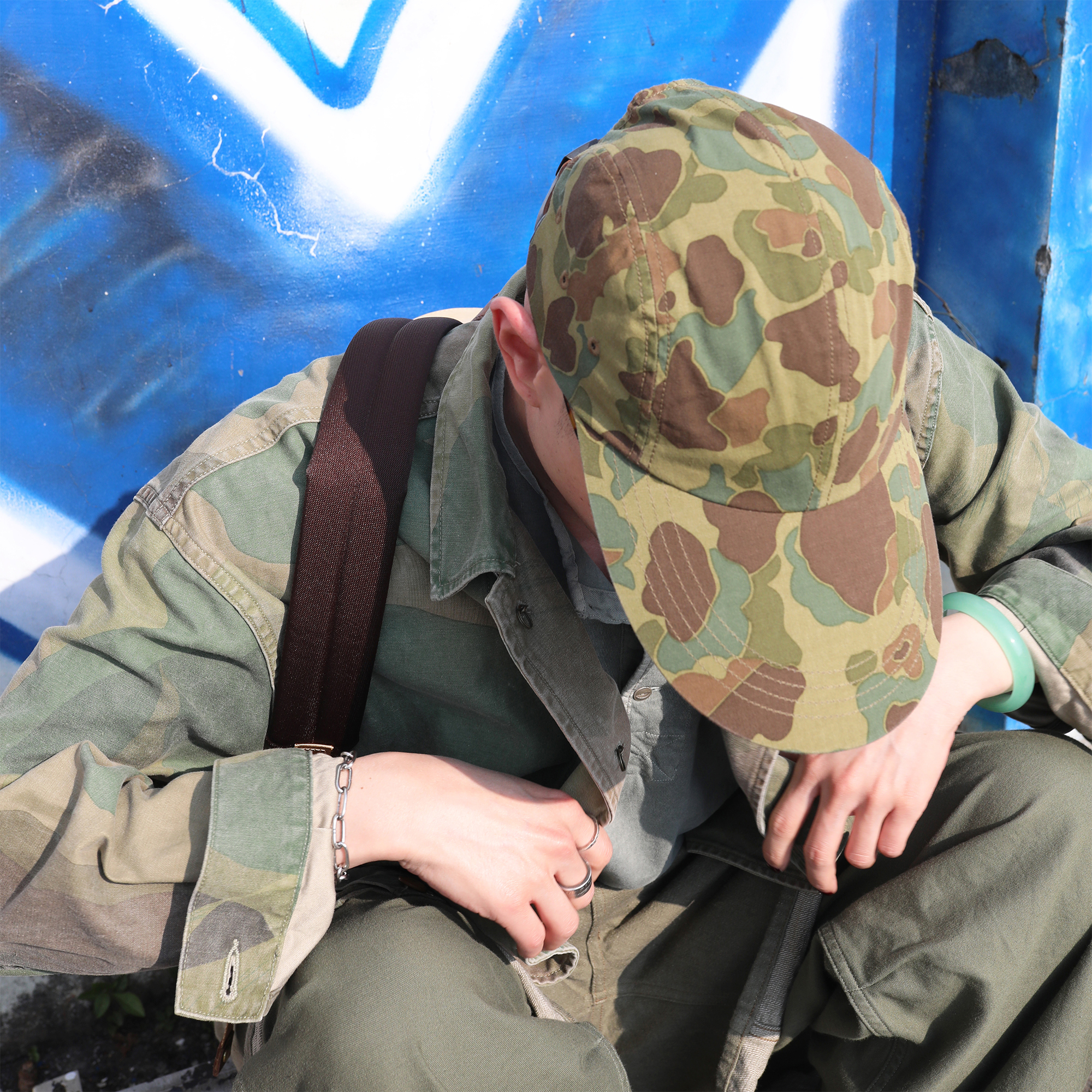Nigel Cabourn - Low Cap Duck Hunter Camo (Green)