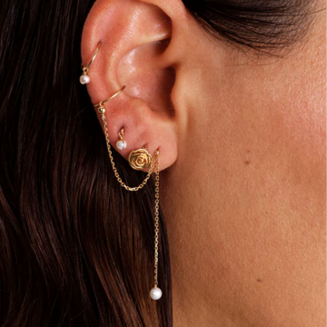 1YA0326-380 [YAY PARIS] Cléa Earring 18K Gold Cultured Pearl #340orcleJ01 (EU)