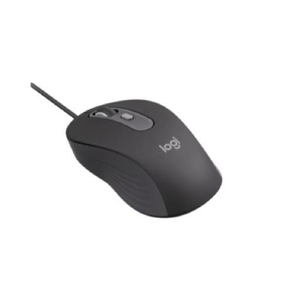 【Logitech】M520 有線滑鼠 企業版 - 石墨黑