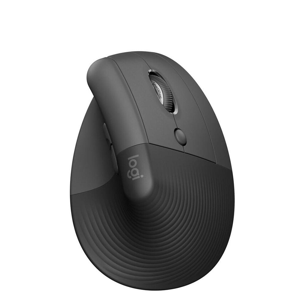 【Logitech】LIFT 人體工學垂直滑鼠 企業版 - 石墨黑