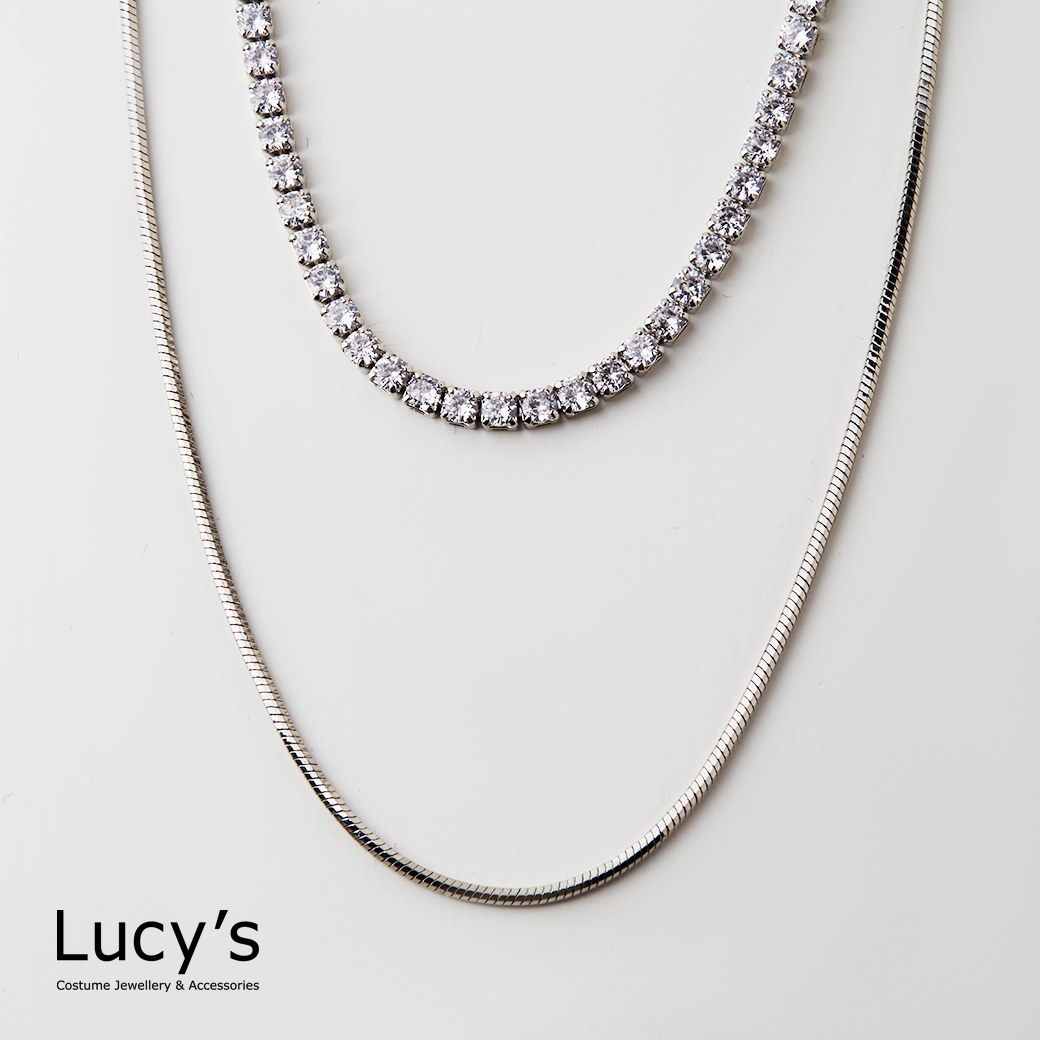 輕奢排鑽 雙層項鍊 (二色) (126029/126030)