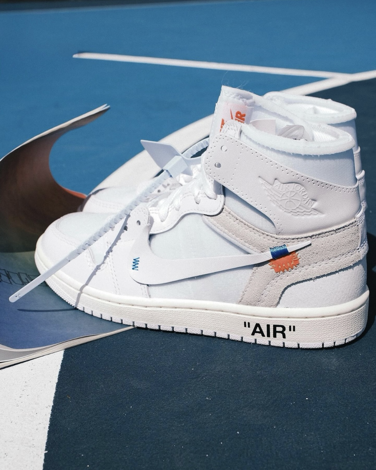 Virgil Abloh Archive x Air Jordan 1 High OG "Alaska" 冰川白藍 聯名 高筒 復古籃球鞋 男女同款