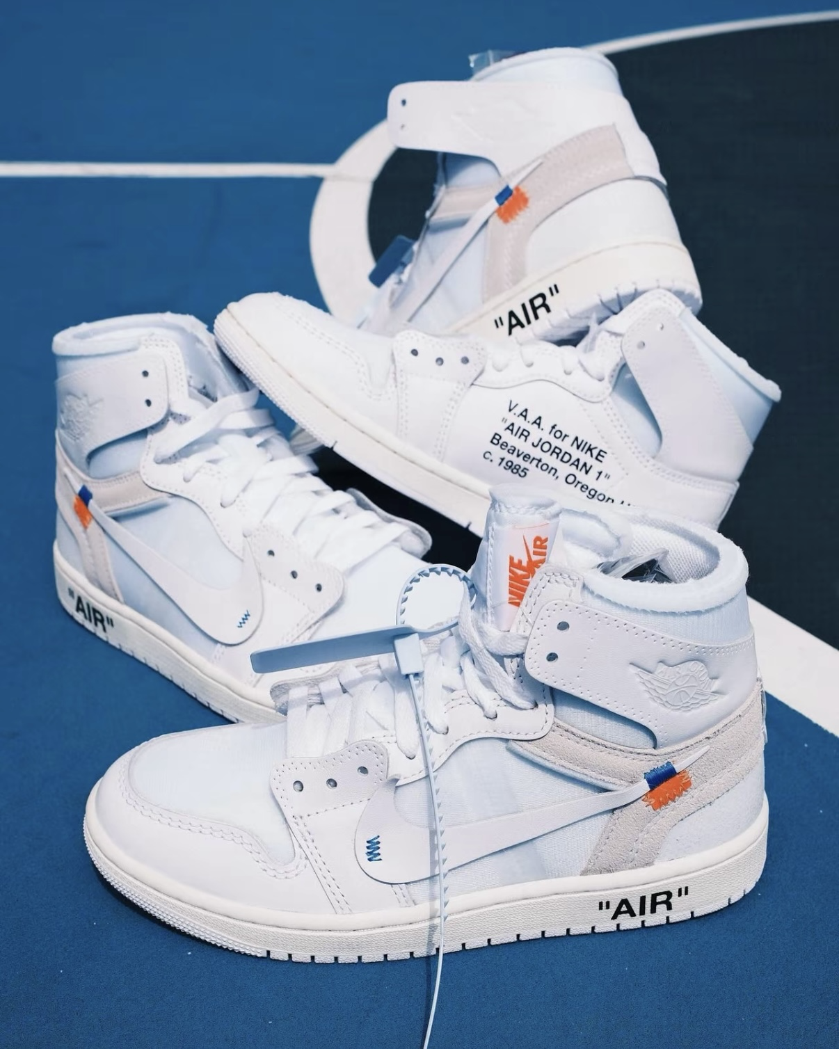 Virgil Abloh Archive x Air Jordan 1 High OG "Alaska" 冰川白藍 聯名 高筒 復古籃球鞋 男女同款