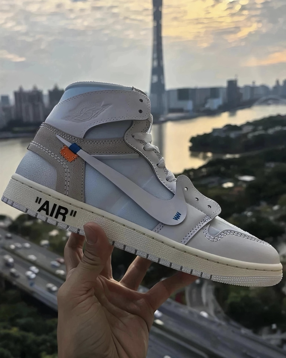 VAA x Air Jordan 1 High OG 冰川白藍聯名高筒復古籃球鞋AA3834-100
