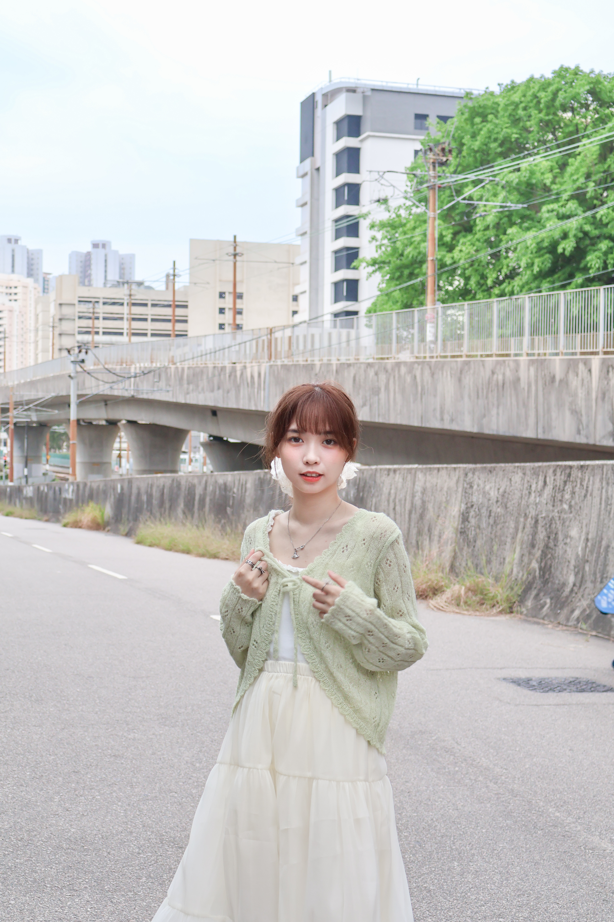 春日小花薄針織外套 · 4色入