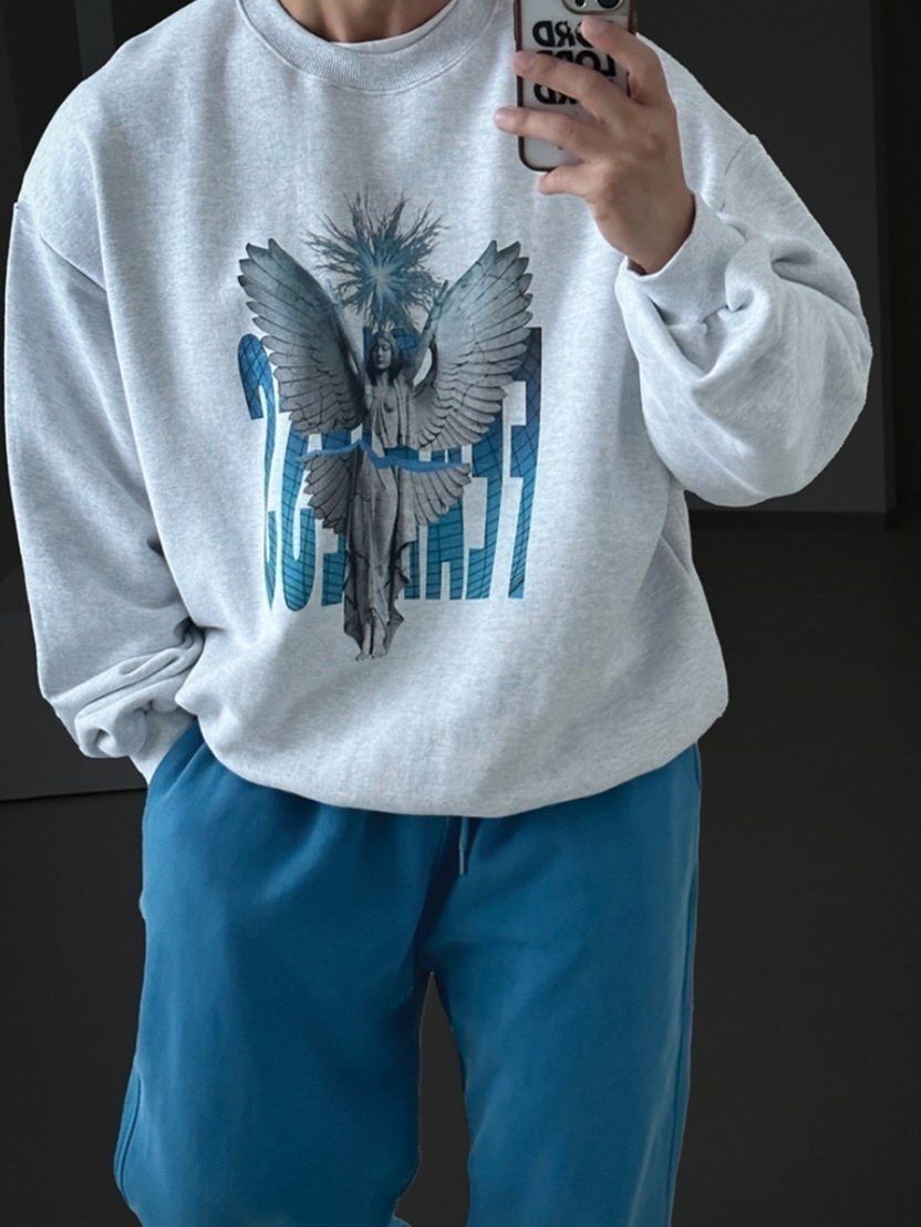 英文字圖案衛衣 HD-070T