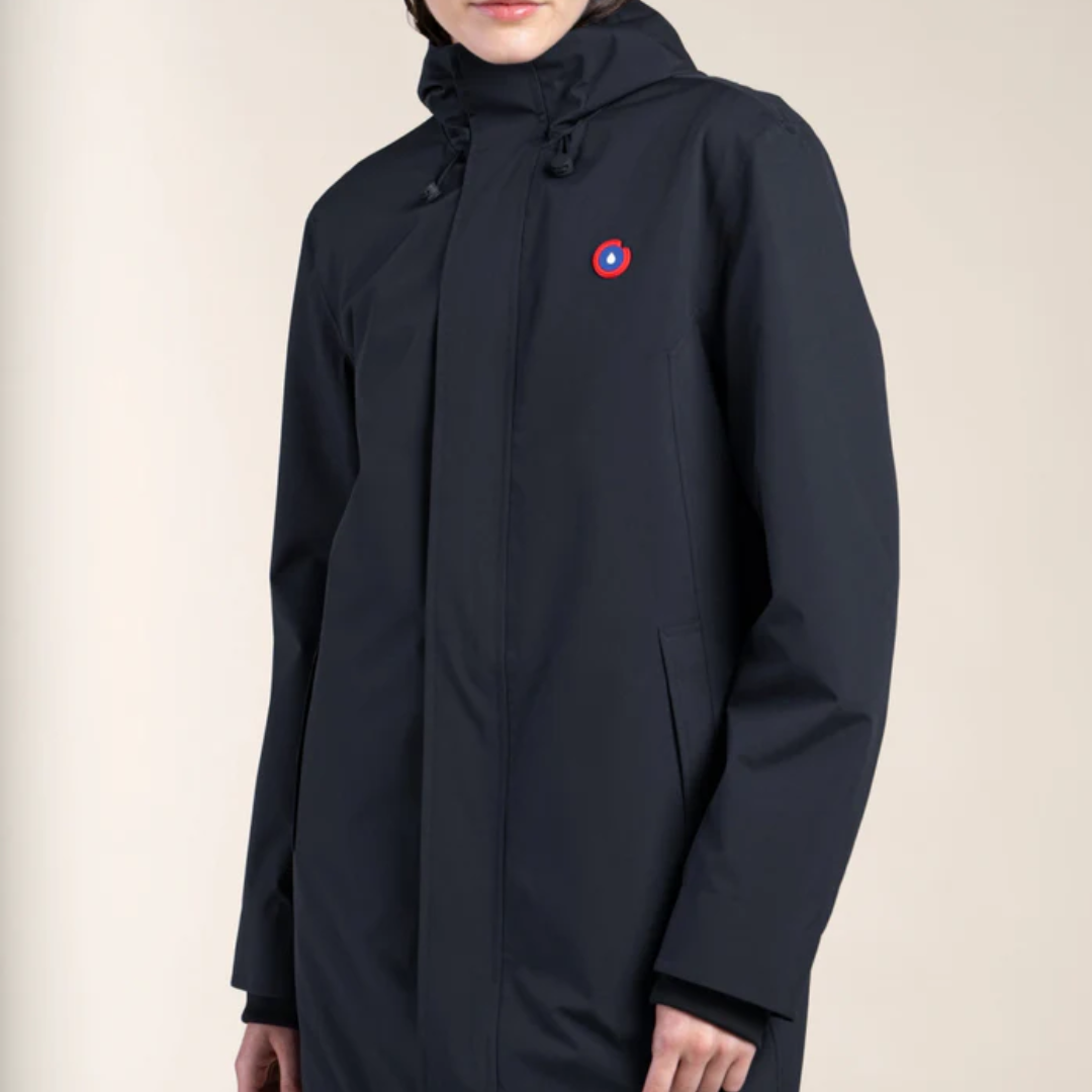 1FL0401-050 [FLOTTE] Beaubourg - Waterproof Parka Black #24021 (EU)