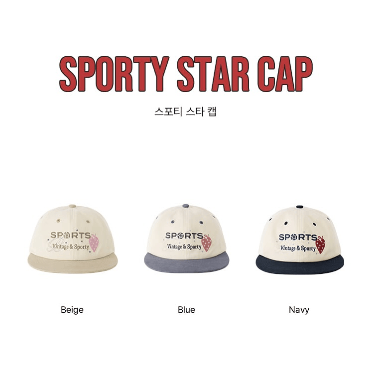 BITTER CELLS｜Sporty Star Cap [3 colors]