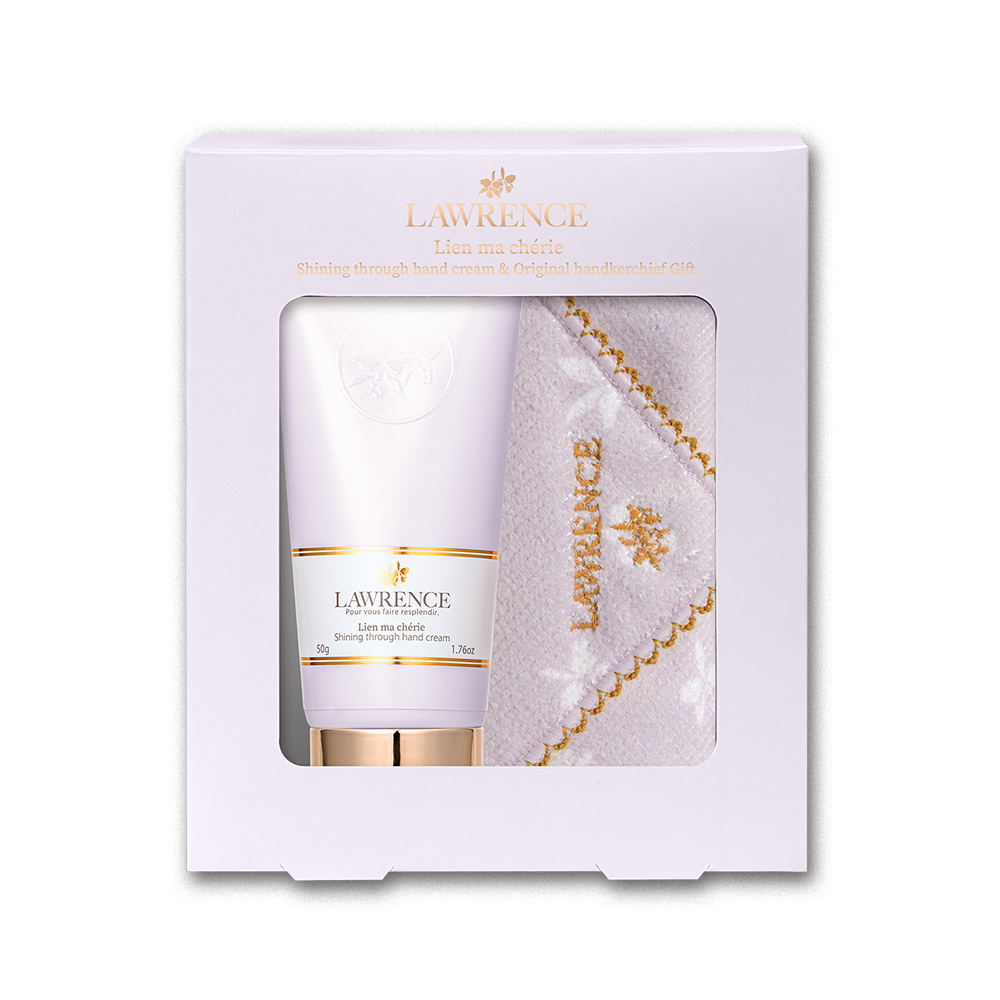 LAWRENCE柔綸絲-紫曜 療癒你手方巾禮盒