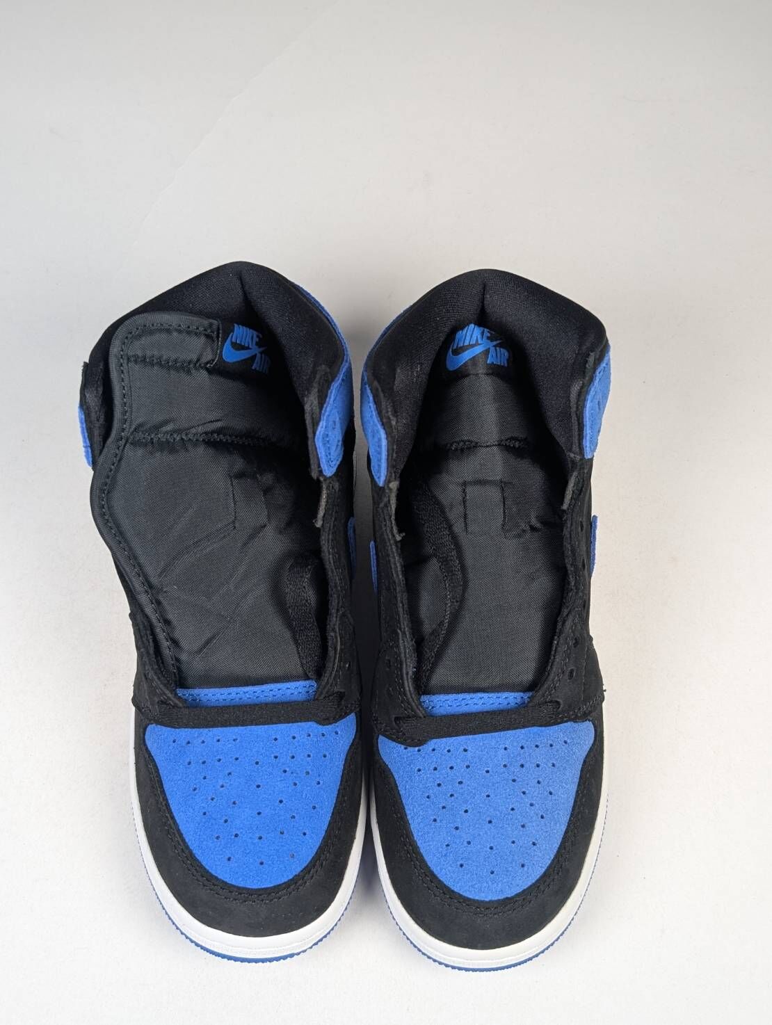 左右腳鞋面色差 FD1437-042/5Y Air Jordan 1 Retro High OG "Royal Reimagined" GS 皇家藍 麂皮 女款 大童