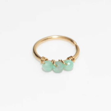 1YA0326-389 [YAY PARIS] Diana Piercing Emerald 18K Gold 10mm #24SSJ-370padnJ47 (EU)