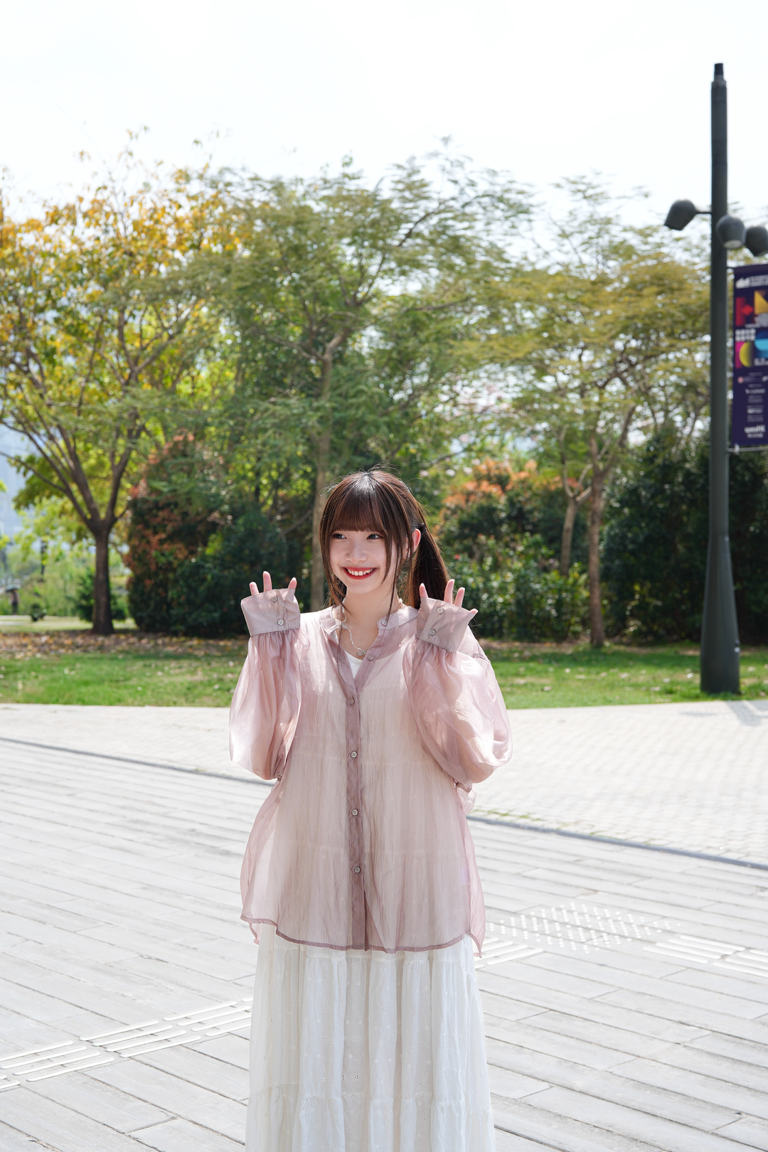 透膚感後綁帶氣質裇衫 · 4色入