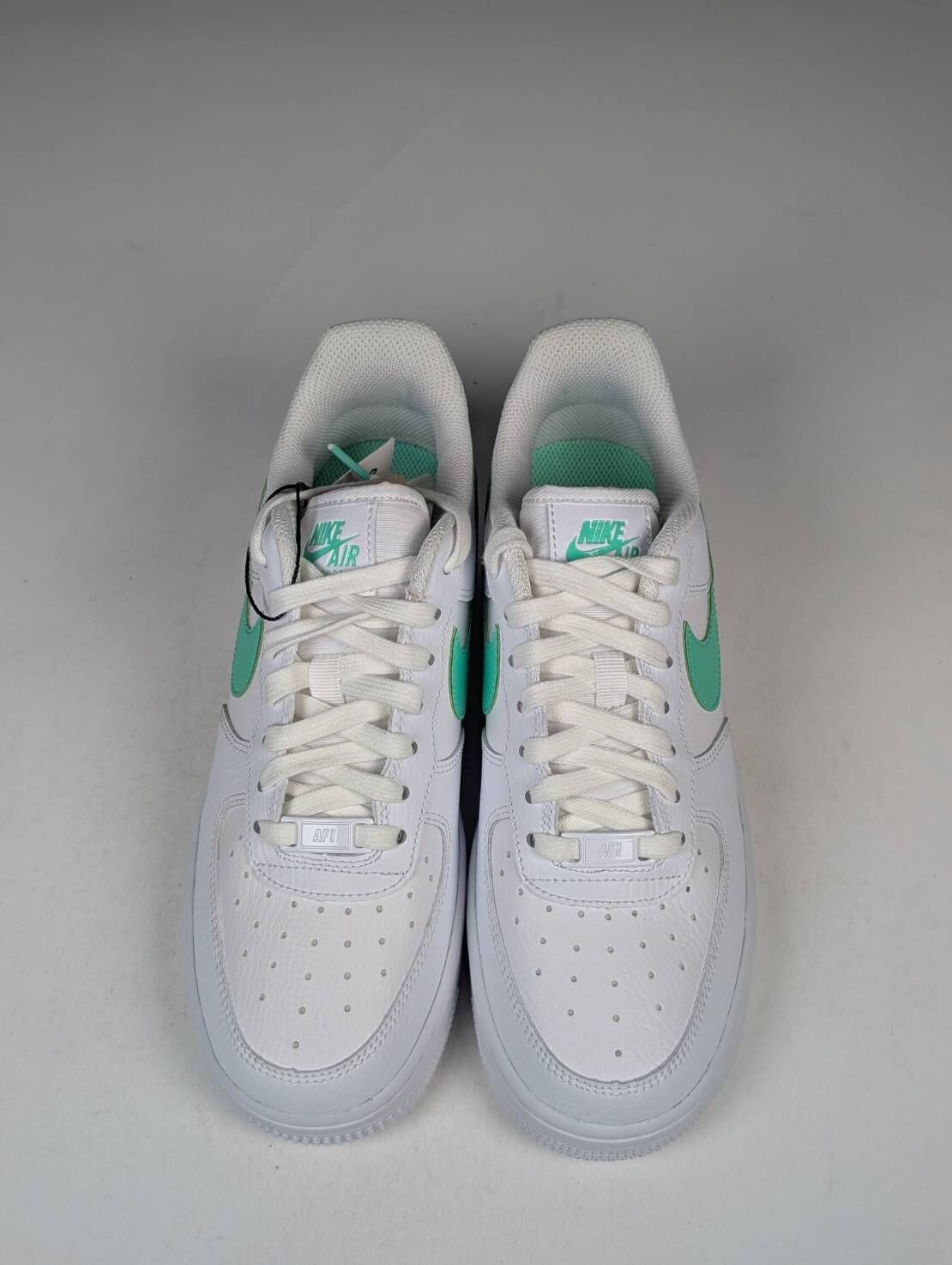 雙腳泛黃汙漬 315115-164/7.5 NIKE AIR FORCE 1 AF1 TIFFANY 薄荷綠